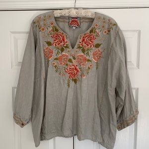 Johnny Was linen top